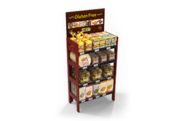 Udi's gluten-free foods floor display